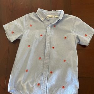 Janie and Jack short sleeve embroidered shirt size 8